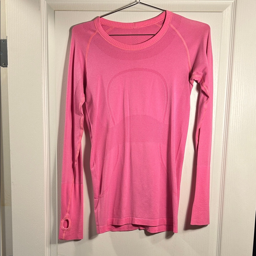 Lululemon Bubblegum Pink Swifly Long Sleeve Top